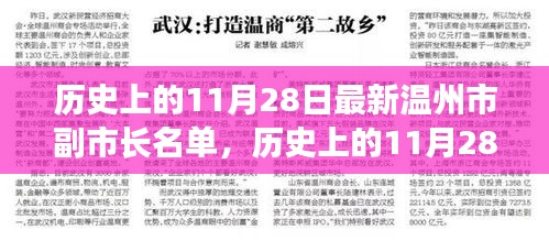 揭秘，历史上的11月28日温州市副市长名单揭晓！