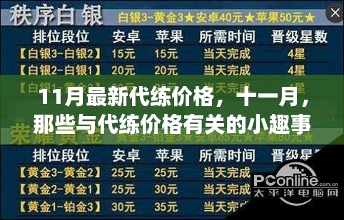 十一月最新代练价格背后的温暖友情与小趣事