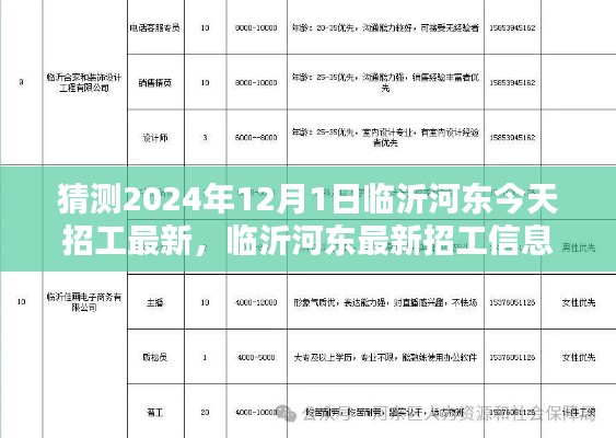 2024年临沂河东最新招工预测与求职指南，初学者到进阶用户的全方位指导