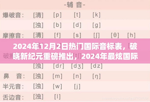 破晓新纪元，2024年炫酷国际音标表重磅发布，引领语音科技新潮流