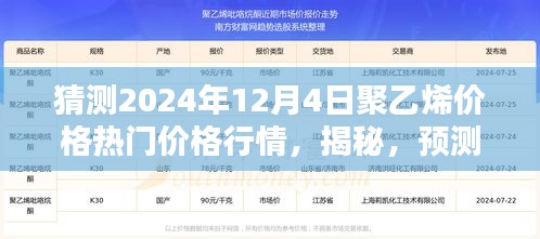 揭秘预测，以2024年12月4日为界，聚乙烯价格行情展望与热门价格分析