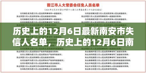 历史上的12月6日南安市失信人名单公布及其背后的深思