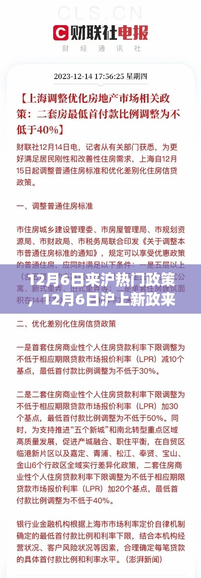 12月6日沪上政策更新，把握变化，与时代共舞