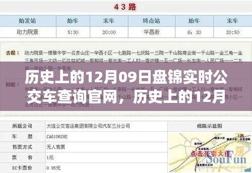 历史上的12月09日盘锦实时公交车查询官网深度解析与介绍