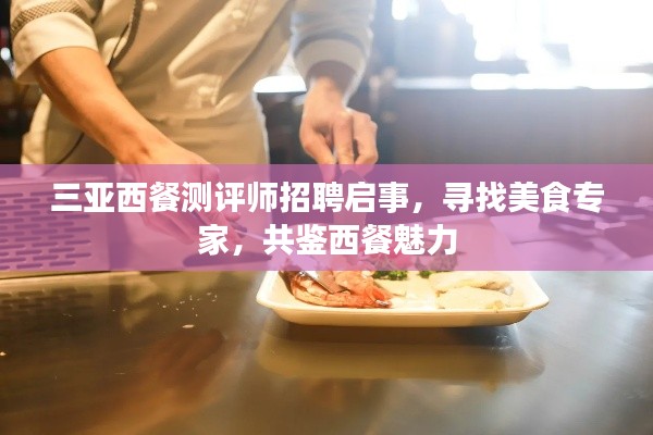 三亚西餐测评师招聘启事，寻找美食专家，共鉴西餐魅力