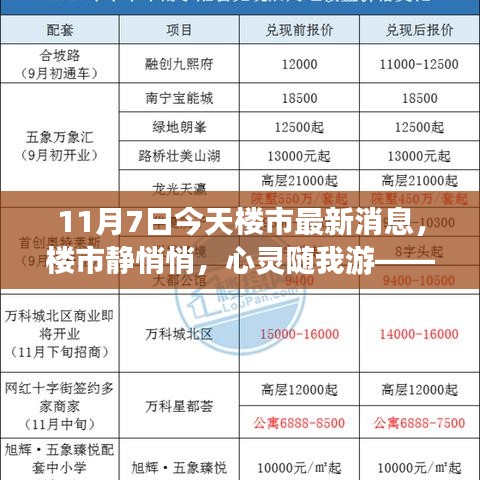 11月7日楼市最新动态与心灵自然之旅，楼市静悄悄，美景探索不停歇