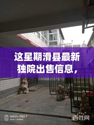 本周滑县精选独院出售信息解析，最新房源一览