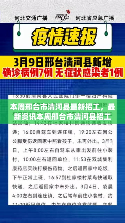 本周邢台市清河县招工热点解析与最新资讯发布