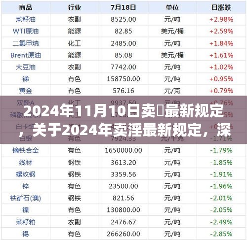 关于卖淫行为的深度解读与最新规定（2024年）