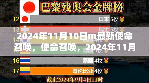 使命召唤全新篇章，2024年11月10日开启