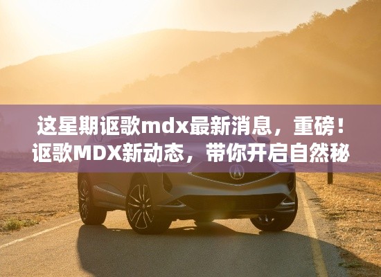 重磅！讴歌MDX最新动态揭秘，开启自然秘境之旅探险之旅