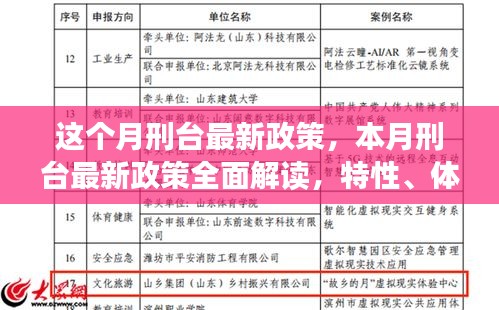 本月刑台最新政策详解，特性、体验、竞品对比及用户洞察分析