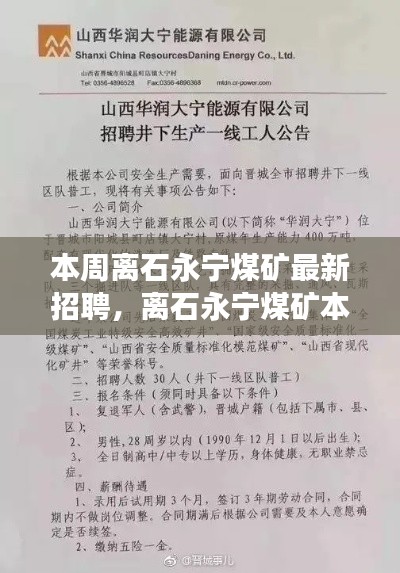 离石永宁煤矿本周最新招聘启事及解读，探寻职业新机遇