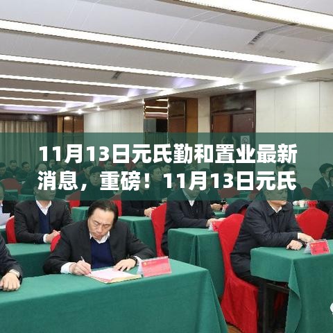 揭秘最新动态，11月13日元氏勤和置业更新消息重磅出炉