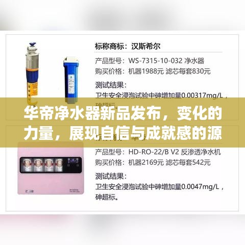 华帝净水器新品发布，变化的力量，展现自信与成就感的源泉