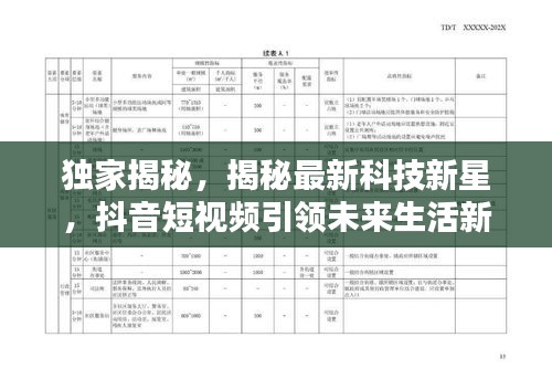 独家揭秘，揭秘最新科技新星，抖音短视频引领未来生活新潮