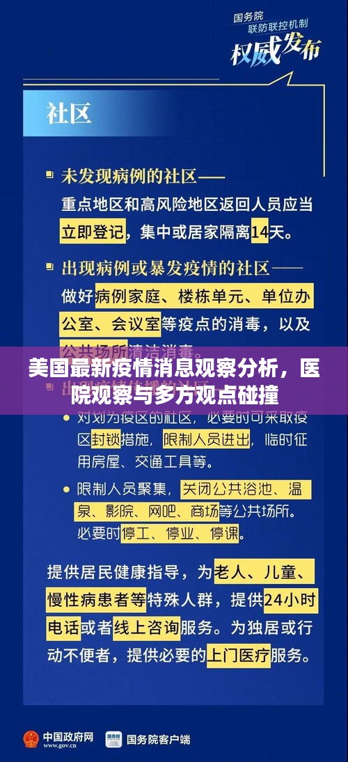 美国最新疫情消息观察分析，医院观察与多方观点碰撞