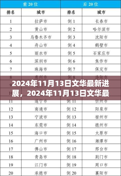 2024年11月13日文华最新进展及其多维度观点碰撞