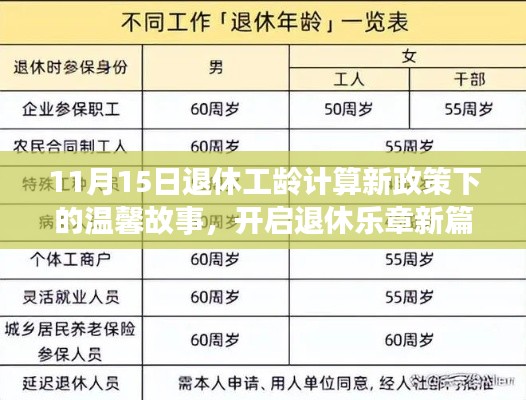 11月15日退休工龄计算新政策下的温馨故事，开启退休乐章新篇章