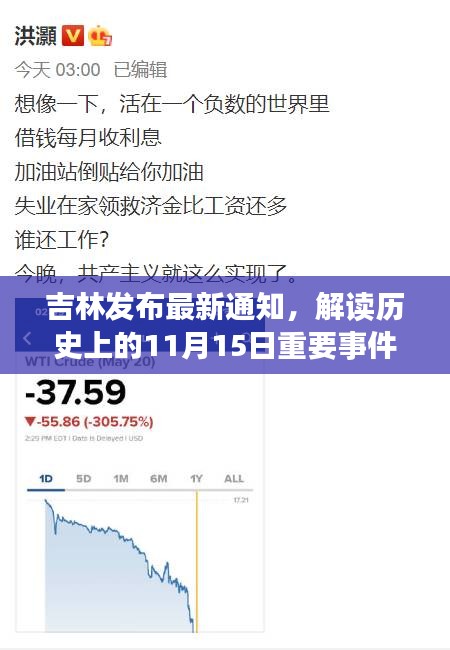 吉林发布最新通知，解读历史上的11月15日重要事件与操作指南