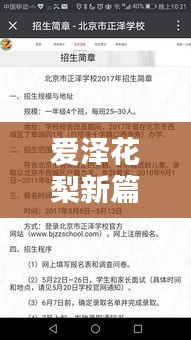 爱泽花梨新篇章揭秘，深度体验指南，最新作品抢先看（11月16日）