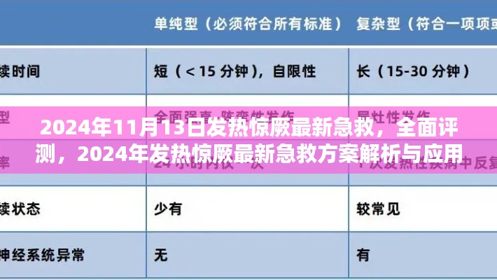 2024年发热惊厥最新急救方案解析与应用体验，全面评测与实用指南