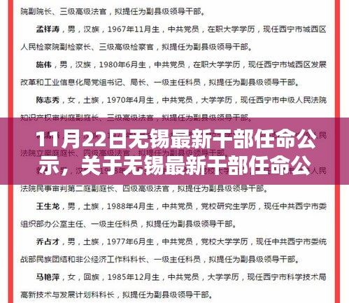 无锡最新干部任命公示流程及详解，参与公示活动全步骤指南