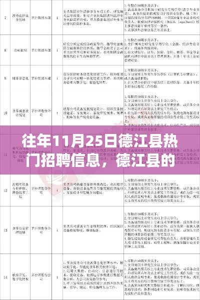 往年11月25日德江县招聘热潮，职场新篇章，学习变化，实现梦想的关键启示录