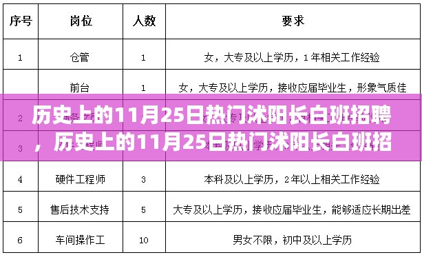 历史上的11月25日热门沭阳长白班招聘全攻略，教你一步步成功应聘