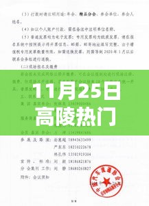 11月25日高陵最新资讯与热门通知汇总