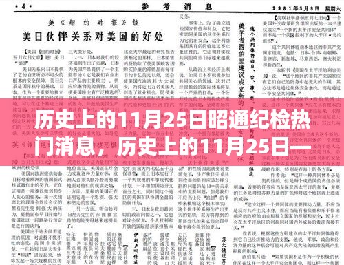 历史上的11月25日，昭通纪检领域的重大事件与进展回顾