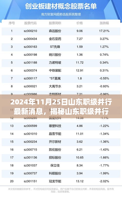 2024年11月25日山东职级并行最新消息，揭秘山东职级并行最新科技动态，2024年11月25日高科技产品重磅来袭，颠覆你的想象！