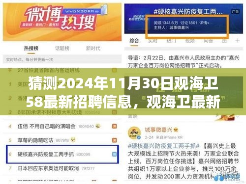 观海卫最新招聘信息预测，揭秘机遇与挑战，展望2024年11月30日