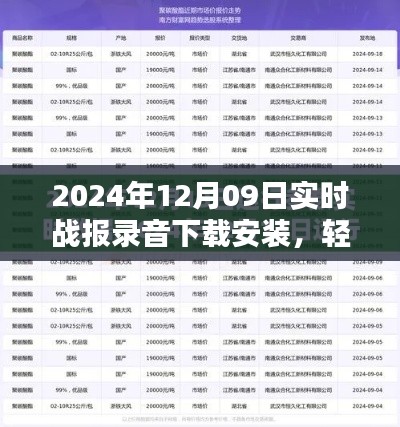 2024年实时战报录音下载与安装教程，初学者与进阶用户必备指南