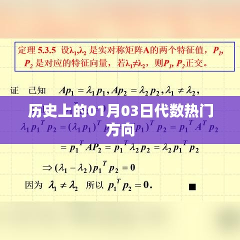 历史上的代数热门方向，聚焦一月三日