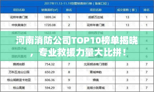 河南消防公司TOP10榜单揭晓，专业救援力量大比拼！