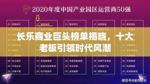 长乐商业巨头榜单揭晓，十大老板引领时代风潮