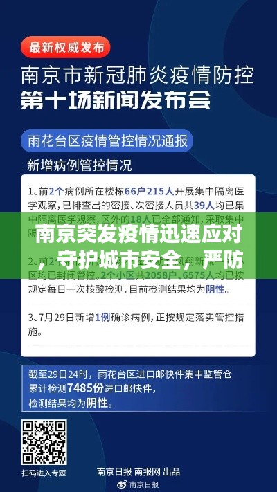 南京突发疫情迅速应对，守护城市安全，严防扩散！