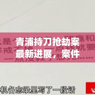 青浦持刀抢劫案最新进展，案件细节曝光，警方全力追查犯罪嫌疑人