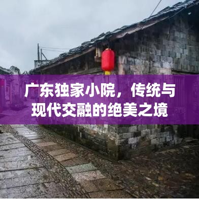 广东独家小院，传统与现代交融的绝美之境